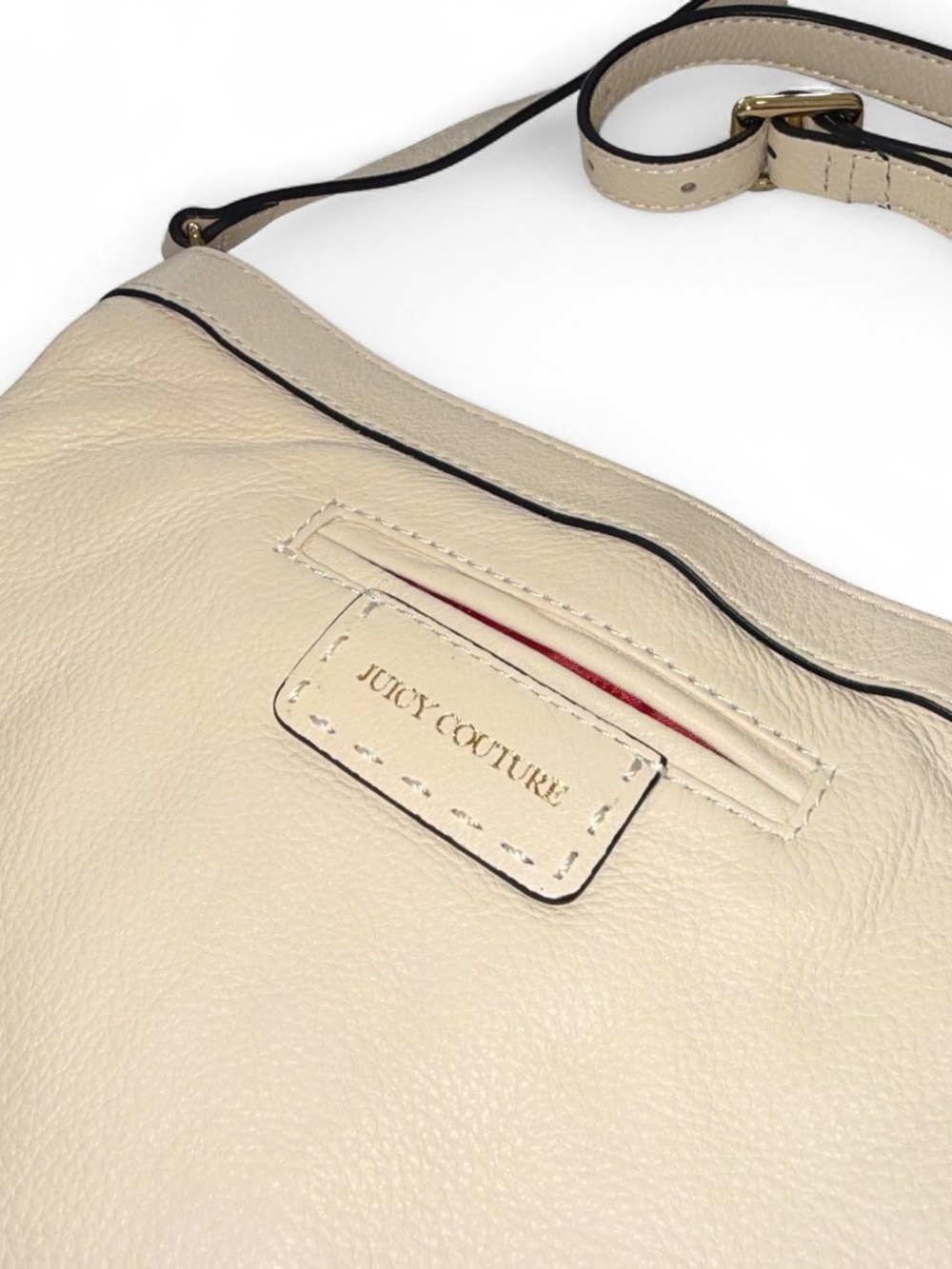 Juicy Couture Leather Fringe Crossbody Bag in Beige - Picture 3 of 7